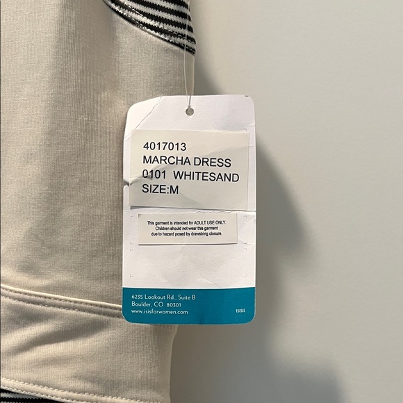 Isis Gray and Cream Striped Dress - Picture 4 of 7